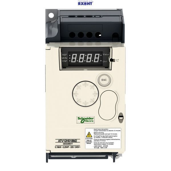 ATV12H018M2 ПЕРЕТВОРЮВ.ЧАСТОТИ ATV12 0.18КВТ ATV12H018M2TQ фото